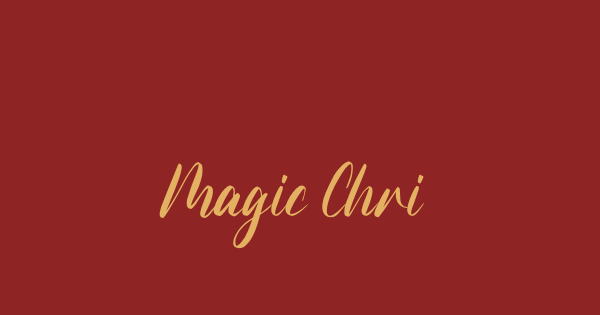 Magic Christmas font thumb